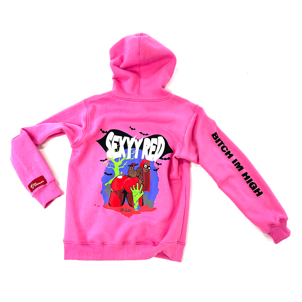 Pink Sexyy Red Fleece Hoodie
