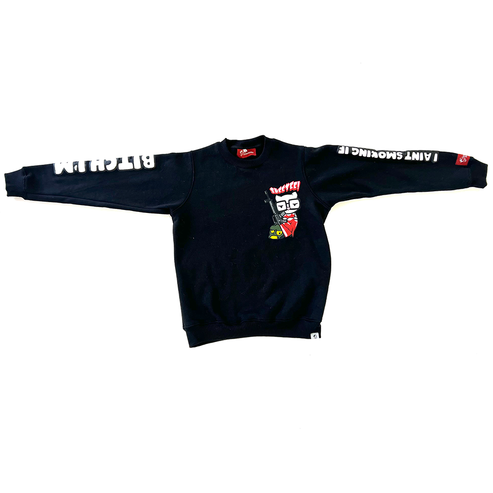 Black Sexxy Red “ Skeeyee” Crewneck