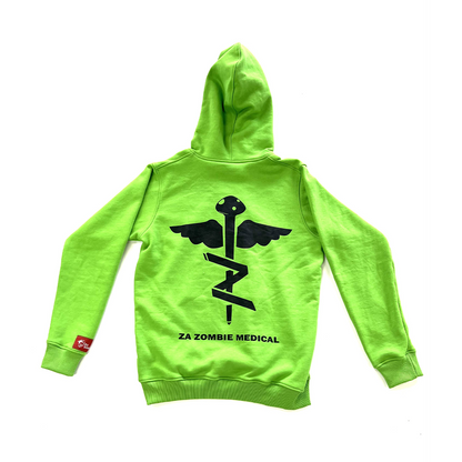 “Shrooms Over Percs” Dark Green Fleece Hoodie