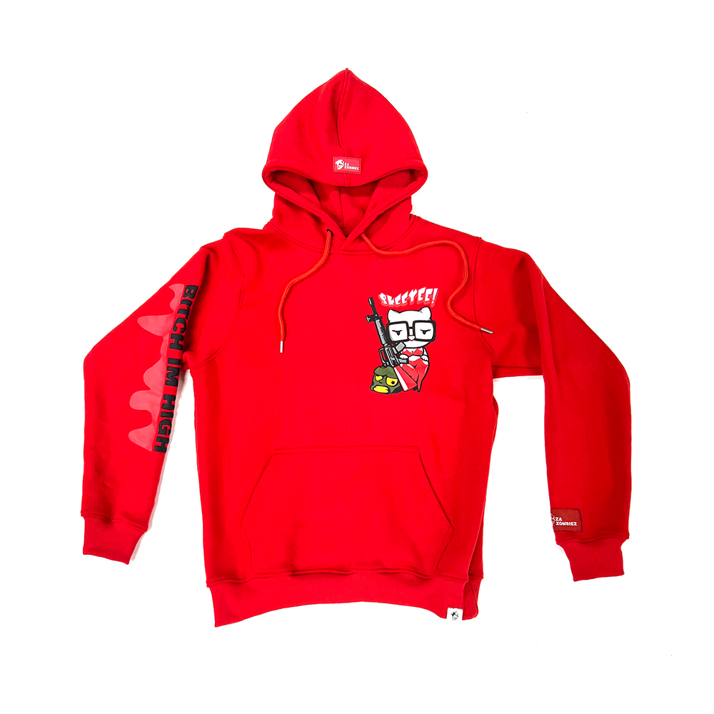 Red Sexyy Red Fleece Hoodie