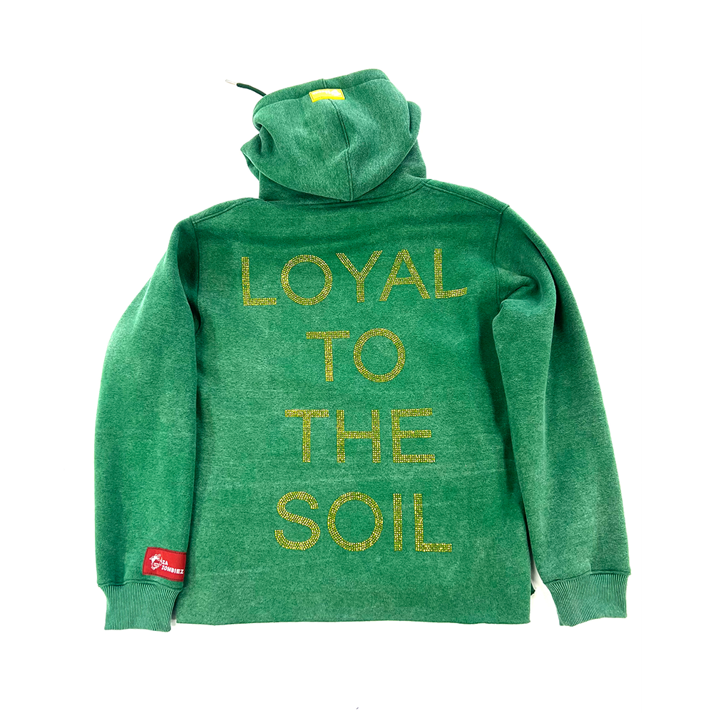 Heavy fleece Cropped Hoodie “Loyal To the Soil”